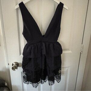 Navy and Black Mini Dress